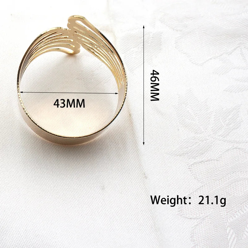1-24PCS Minimalist Butterfly Wing Napkin Rings Luxury Hotel and Wedding Fine Dining Table Decor Napkin Holders Vue