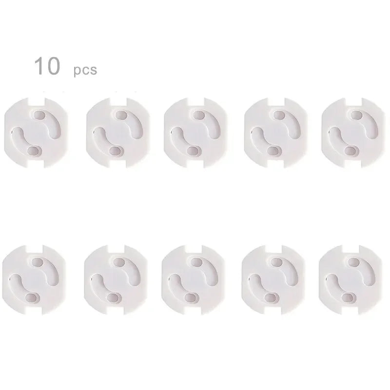 vvocci 10pcs Outlet Protectors Electrical Plastic Baby Safety Socket Covers Child Safe Socket Security Protection Vue B91 10pcs 2 holes