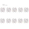 vvocci 10pcs Outlet Protectors Electrical Plastic Baby Safety Socket Covers Child Safe Socket Security Protection Vue B91 10pcs 2 holes