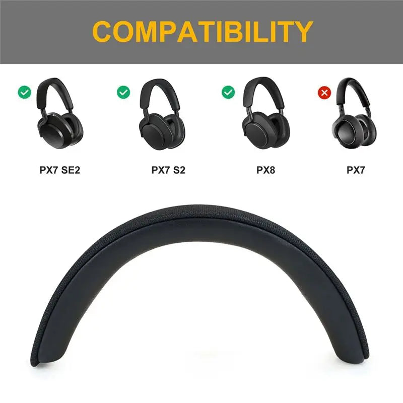 Hot-Headband Cover For Bowers Wilkins PX8 PX7S2 Headphones Headbeam Sleeve Headband Cover Replacement Blue Vue