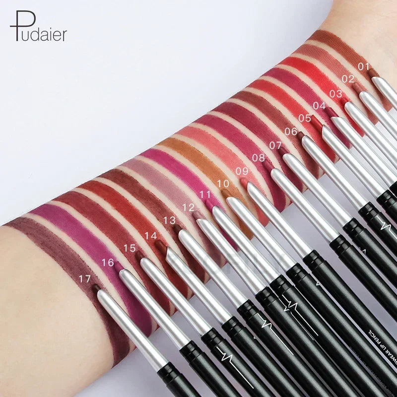 17Colors Portable Matte Pencil Lipstick Natural Long-lasting Waterproof Moisturizing Pen Lip Liner Makeup For Women Vue