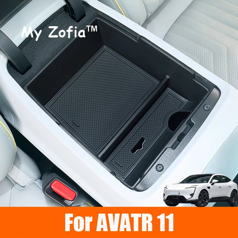 For Changan AVATR 11 2023 2024 2025 AVATAR 11 Car Central Console Storage Box Central Control Lower Storage Box Accessories Vue