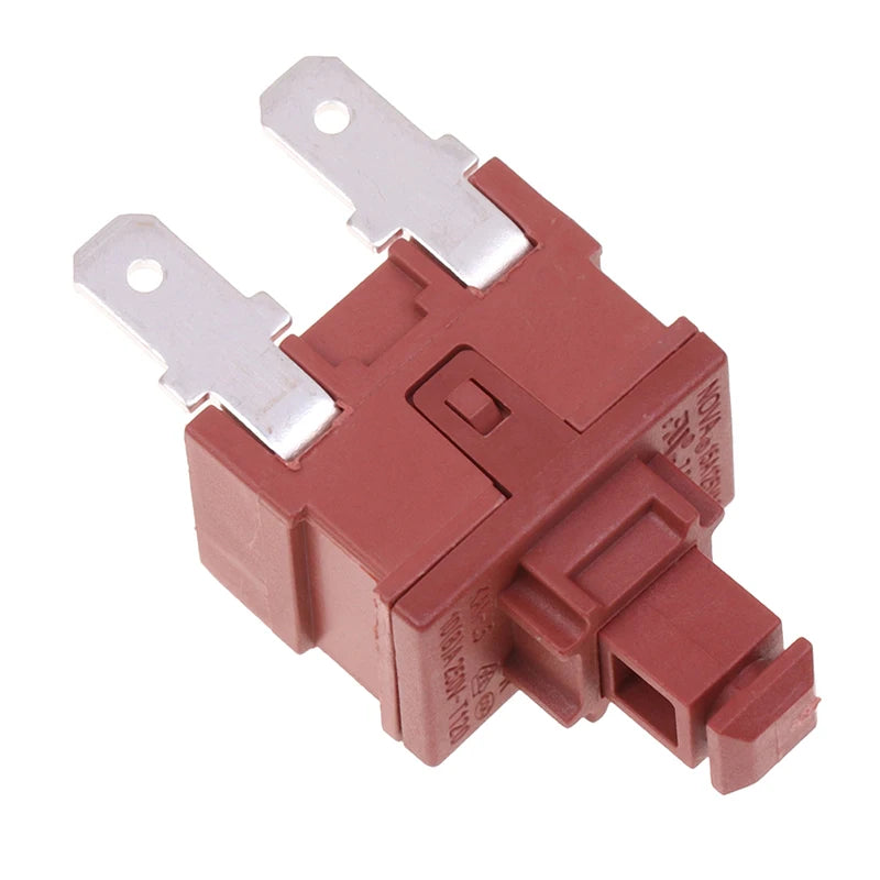 1PCS KAN-L5 2Pin Self-lock Key Switch Water Heater Vacuum Cleaner Switch 7.5A 250VAC Button Power Switch Lock Switch Vue