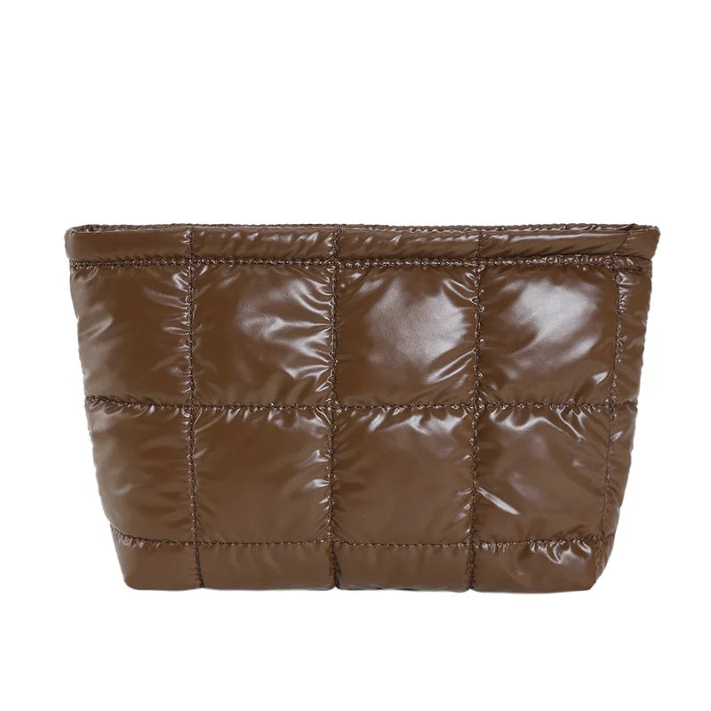 Large Capacity Travel Makeup Bag Fashion Portable Multifunctional Cosmetic Bag Waterproof Toiletry Storage Organizer Bag Vue Coffee