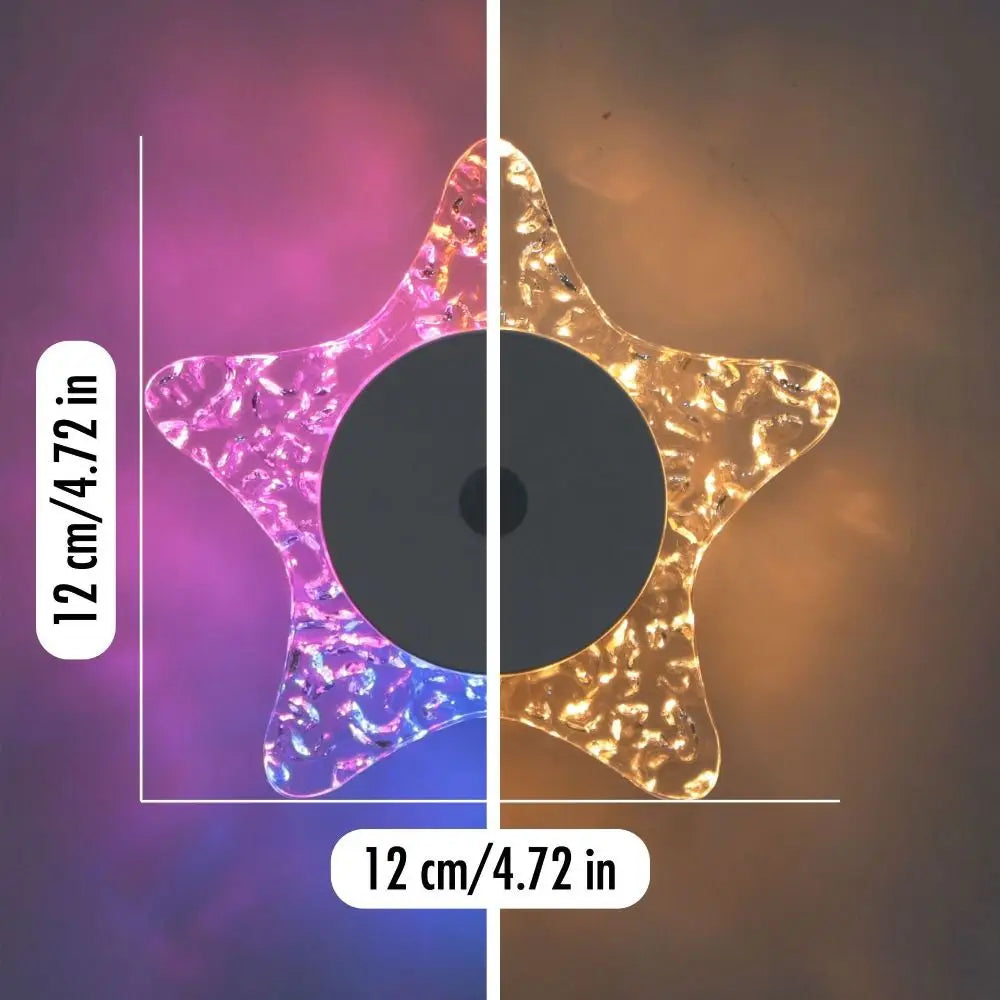 Magnetic Base Starfish Wall Lamp Without Wiring Wall Mounted Night Light Sensor Activated Specially Dimmed Magnetic Base Light Vue