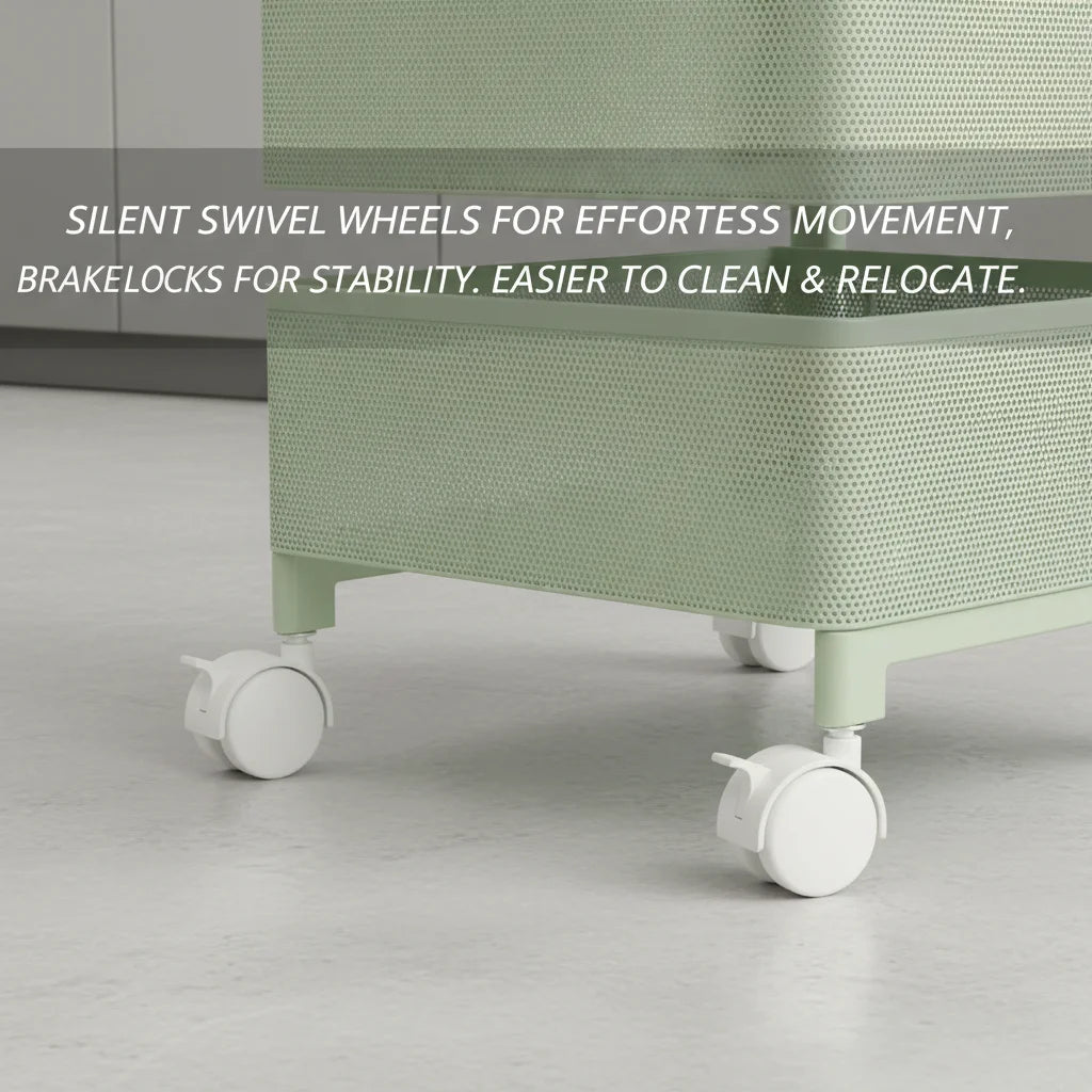 5-Tier Rotating Kitchen Storage Rack | 360° Swivel Baskets Rotating Storage Rack Vue