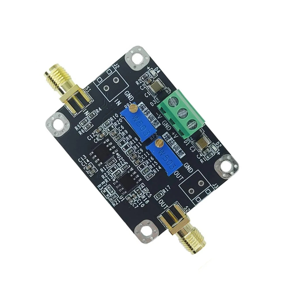 DC Bias Adjustable Amplifier Module ±5V-±18V Power Supply 2MHz Bandwidth Gain 113x Bias for ADC DAC Buffer Signal Conditioning Vue