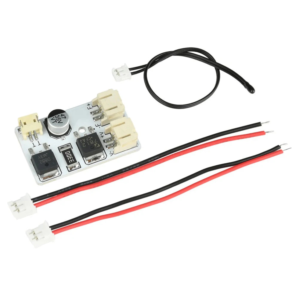 DIY Fan Temperature Control Board Automatic Fan Controller LED Fan Speed Control Board Step-down Type temperature Control Module Vue With Probe