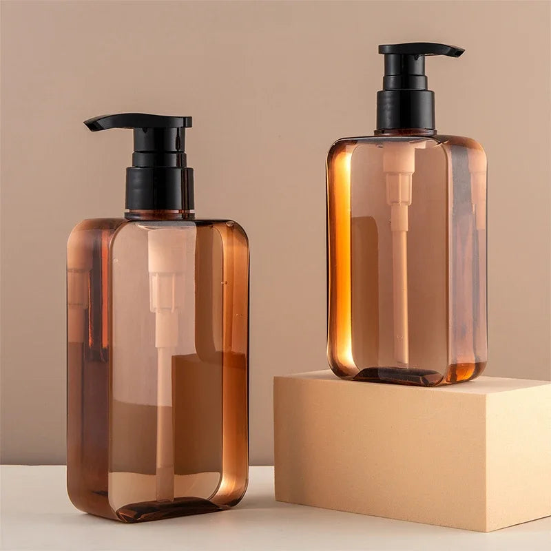 200/300ml Square Clear Bottle Liquid Soap Whipped Mousse Points Bottling Shampoo Lotion Shower Gel Pump Bottlesnding Soap Dispen Vue