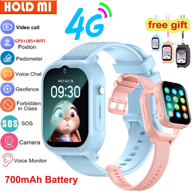 Smart Watch Kids 4G GPS WIFI Video Call SOS Monitor Tracker Location Phone Watch Children Smartwatch Camera Boys Girls Gifts Vue