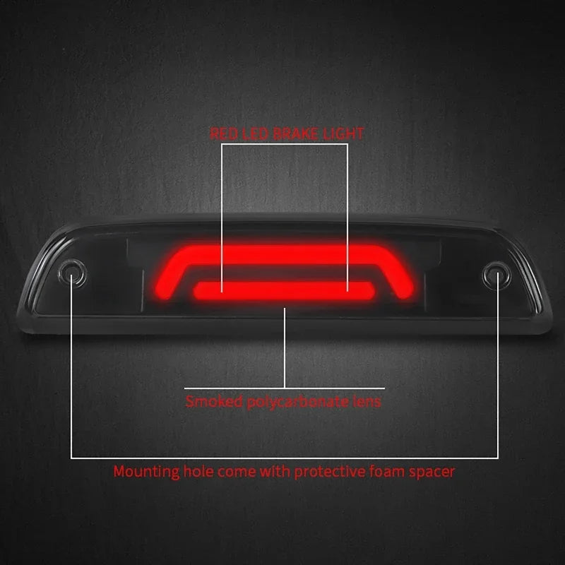 Car LED Third Brake Light Third Auto Rear Brake Stop Tail Light Lamp for Toyota Tacoma 1995-2023 Vue