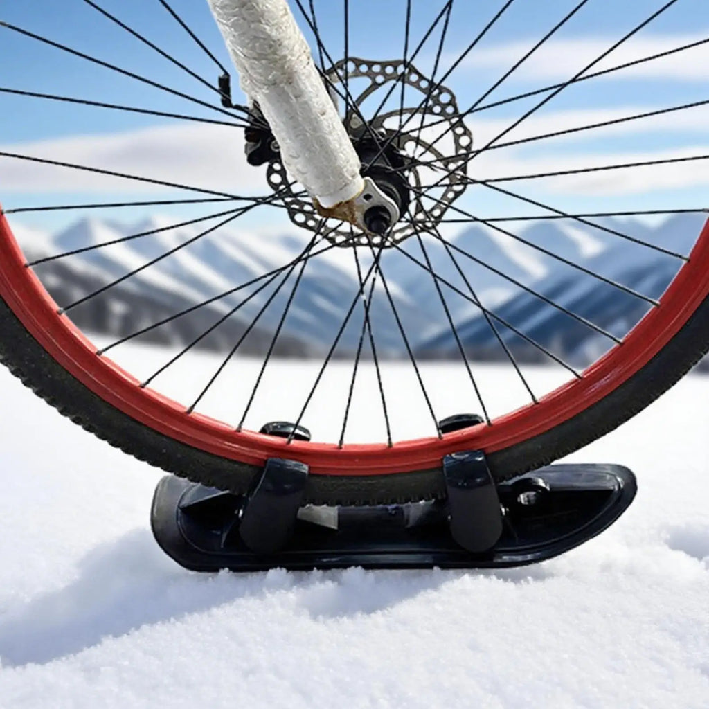 Stroller Skis & Bicycle Ski Conversion Kit, 2-in-1 Winter Attachment for Baby Strollers Bikes & Golf Carts, for Outdoor Snowy Vue