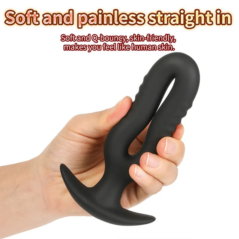 Hollow Silicone Back Intimate Trainer 3 Sizes External Prostate Massage Portable Outdoor Progressive Dilating Tool for Adults Vue