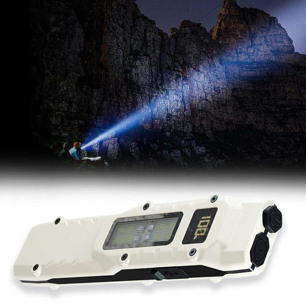 Ultra-Slim LED Flashlight USB-C Rechargeable | Digital Display Rechargeable Flashlight Vue