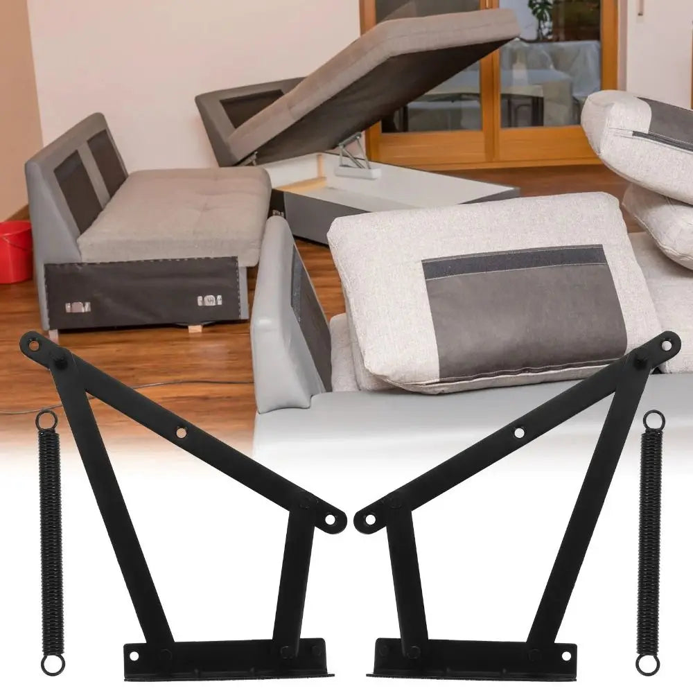 1 set（2 pcs）/box Strong Durable Material Heavy Duty Triangular Spring Hinge Smooth Springback Functional Sofa Hinge Vue