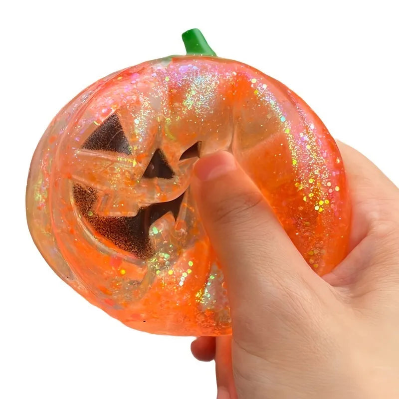 Halloween Pumpkin Maltose Stress Ball Squishy Toy Soft Stress Ball Slow Rebound Fidget Toy Stress Relief Funny Gift Vue