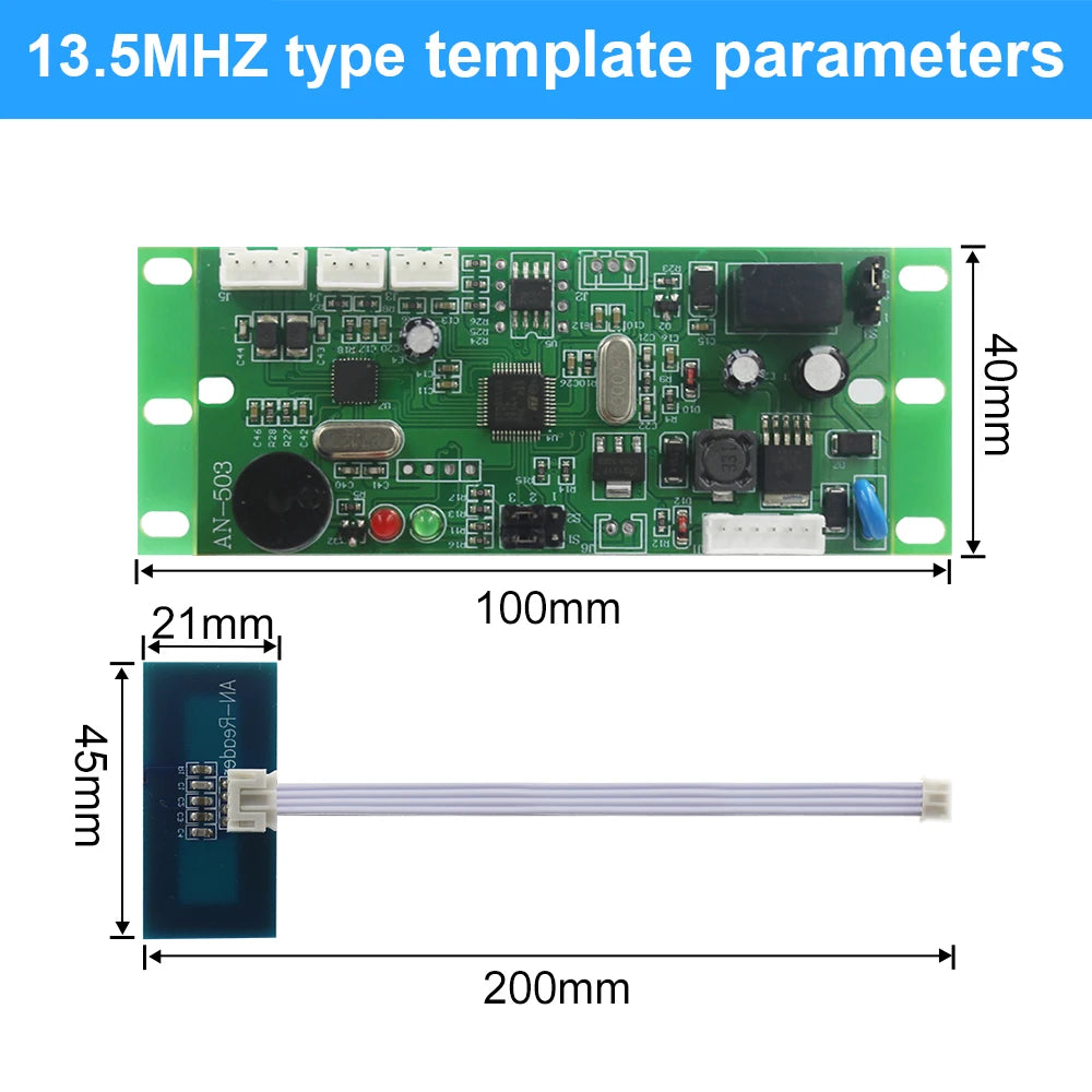 Access Control Building Intercom System Attendance DC 12V 125Khz 13.56MHz Embedded Module ID/IC Card Reader For Parking Vue