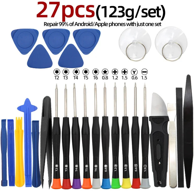 Precision Screwdriver Set For Mobile Phones, Laptops, Tablets, And Computers, Suitable For Small Maintenance And Disassembly Vue 27 piece set