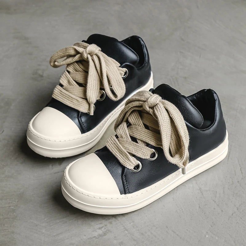 Men's Casual Sneakers – Breathable Lace-Up Street Sport Flats Men's Casual Sneakers Vue