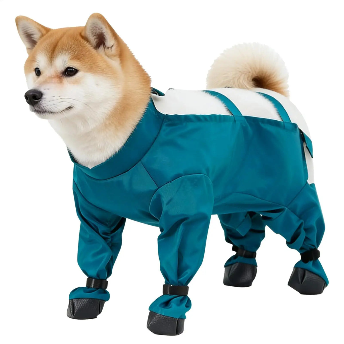 M/L/XL/XXL Winter Dog Snow Suit Adjustable Waterproof Pants Reflective Strips Dog Suspenders Boots Dog Coat Jackets for Outdoor Vue