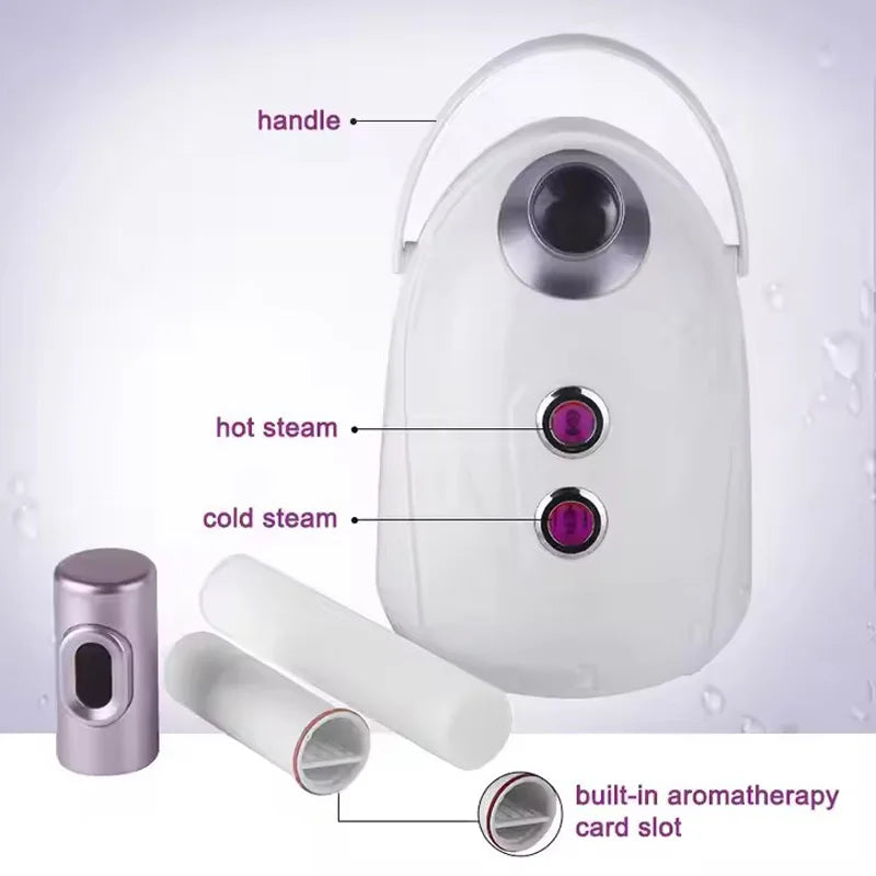 Nano Ionic Facial Steamer – Hot & Cold Mist Vaporizer Facial Steamer Vue