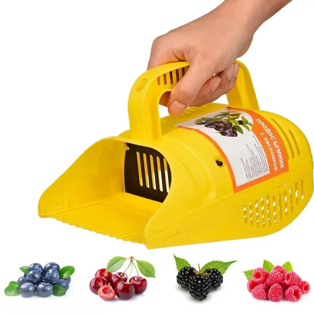 Easy-Grip Blueberry Picker Tool With Comb Teeth Portable Lightweight Handle Large Capacity Fruit Harvest Season Garden Tool Vue