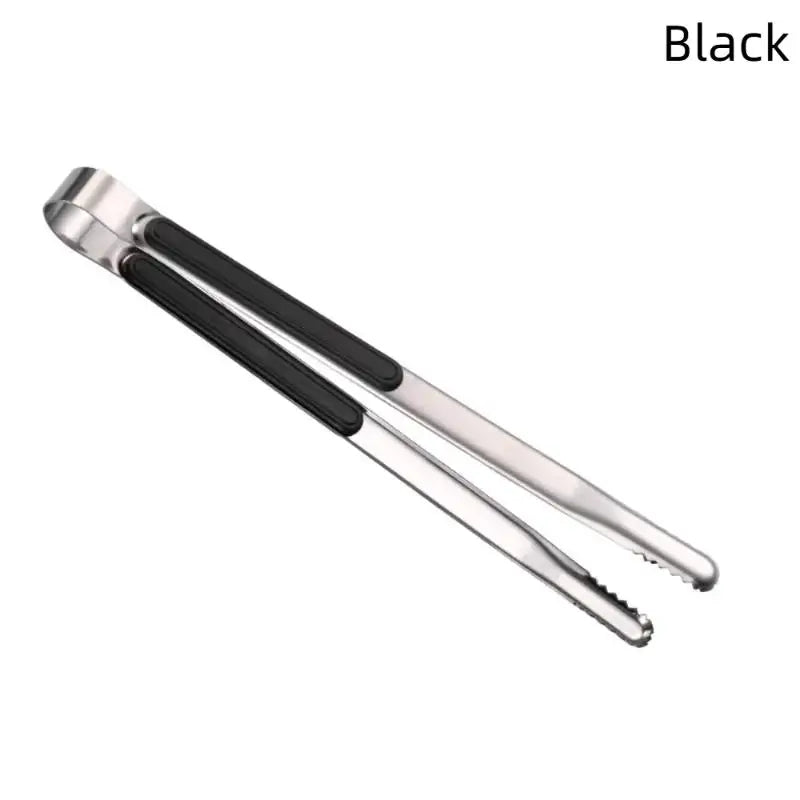New Stainless Steel Barbecue Clip Non-slip Thickened Simplicity Portable Clip Multifunction Buffet Steak Food Clip BBQ Tools Vue Black