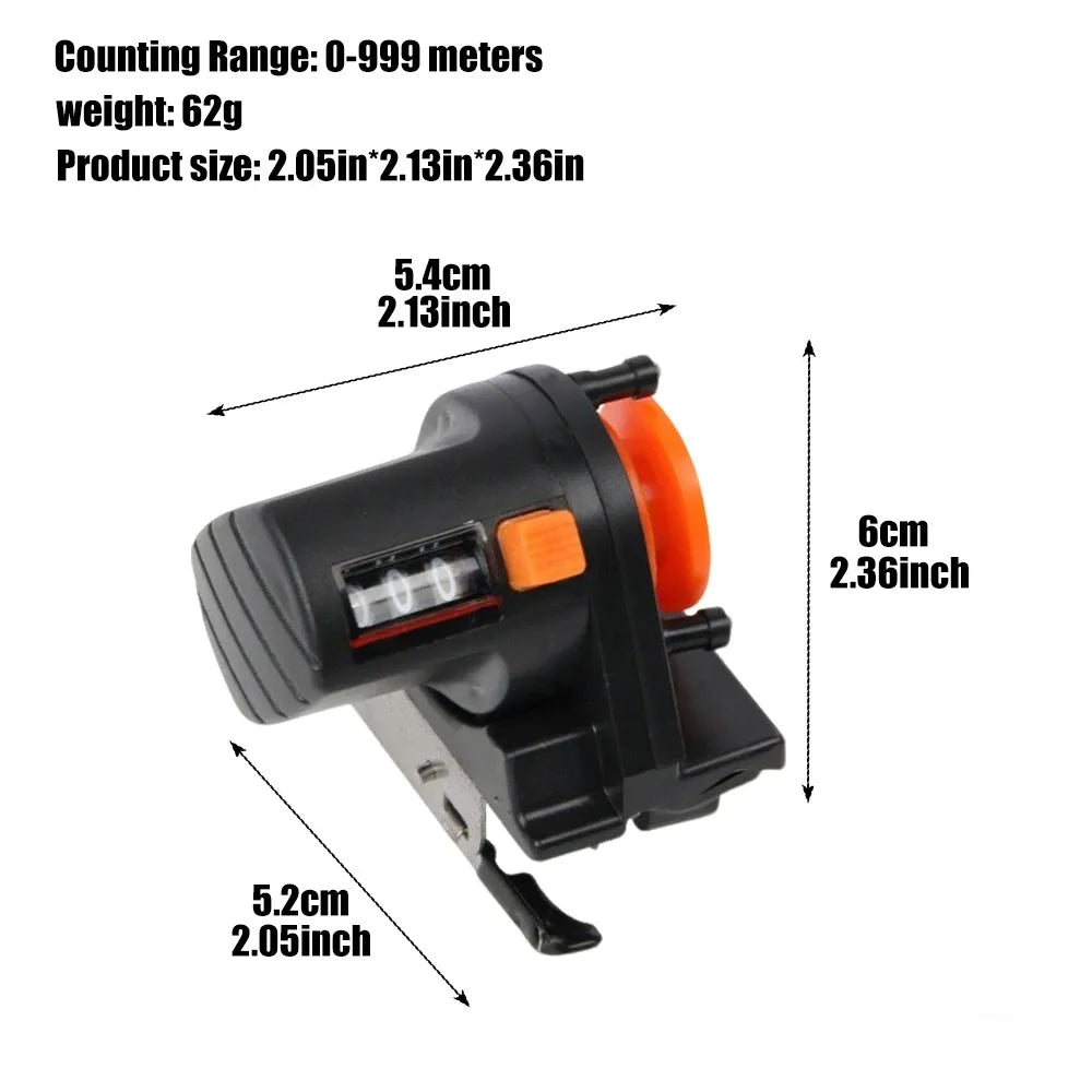 ALLOYSEED Fishing Line Depth Counter | 0-999M Digital Display Fishing Depth Counter Vue