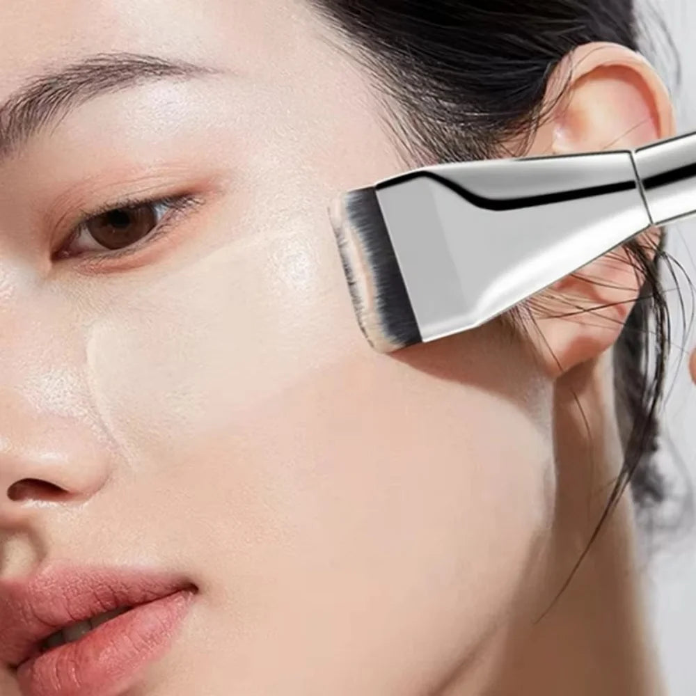 1PC Korean Foundation Brush Ultra Fine Hypoallergenic Nylon Bristle Concealer Primer Contour Mask Makeup Brush for Face Vue