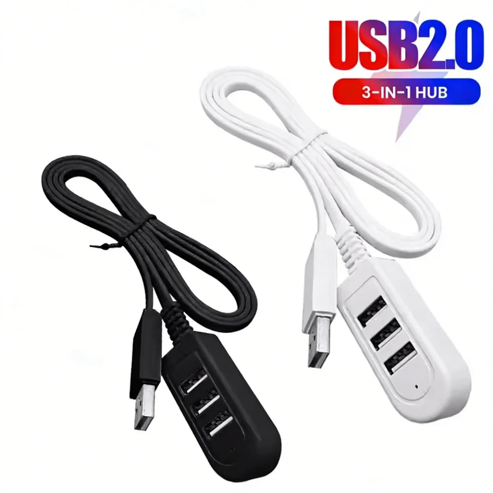 USB Hub 2.0 Multi USB Splitter Adapter Cable 1.2m 0.3m Mini Hub For PC Laptop USB Hab Extender Cable Computer Accessories Vue