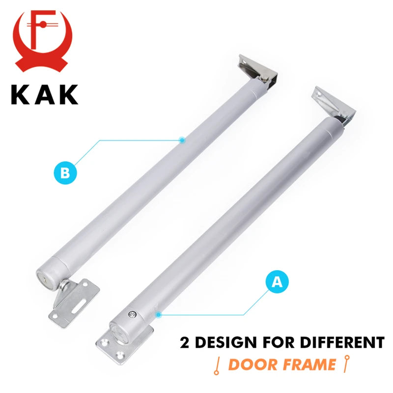 KAK Overhead Door Closer Soft Close Automatic Door Close Hardware Gas Spring Door Closer 110 Degree Positioning 30KG 60KG Vue