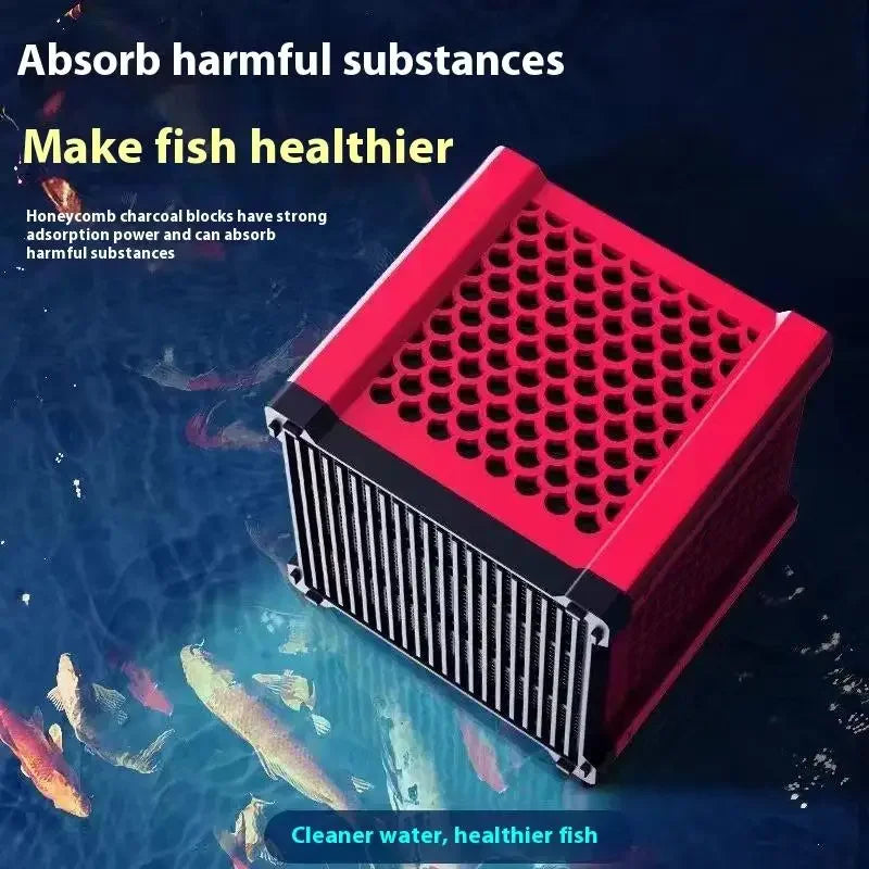 Activated Carbon Aquarium Water Filter Cube Deodorant Water Purifier Ultra Strong Filtration Purification Cube Aquarium Filter Vue