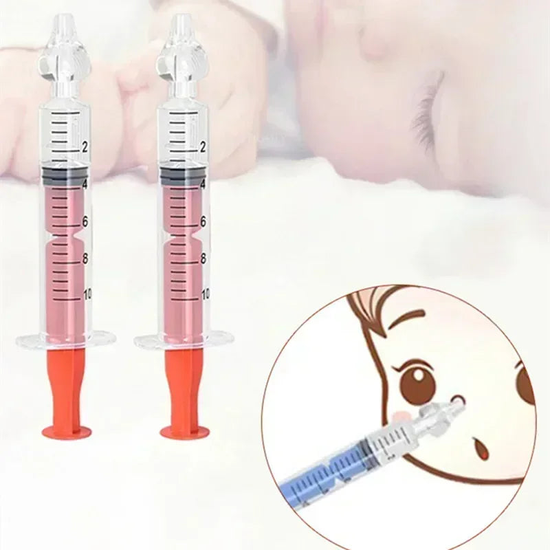 vvocci for Children Silicone BabySyringe Nasal Aspirator Nasal Irrigator WashingNose Cleaner Kids Rhinitis Nasal Washer Reusable Vue