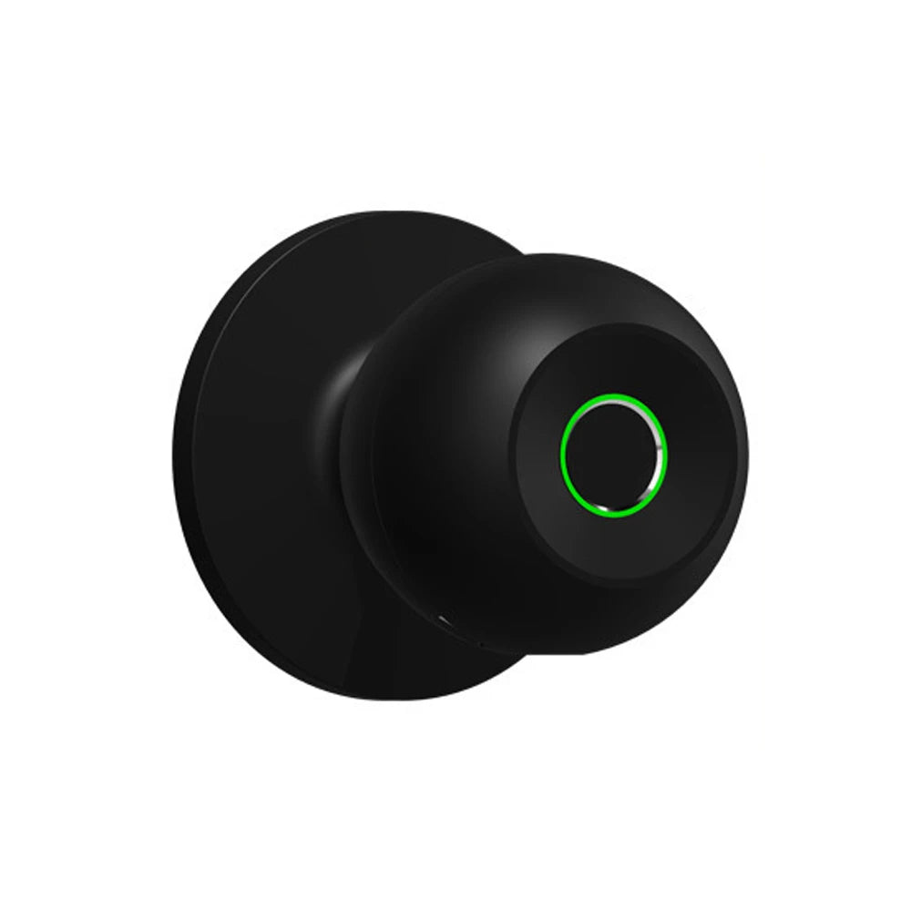 Type-C Fingerprint Lock Bluetooth Tuya APP Control Smart Door Lock Keyless Door Handle Fingerprint Electronic Door Lock Vue black