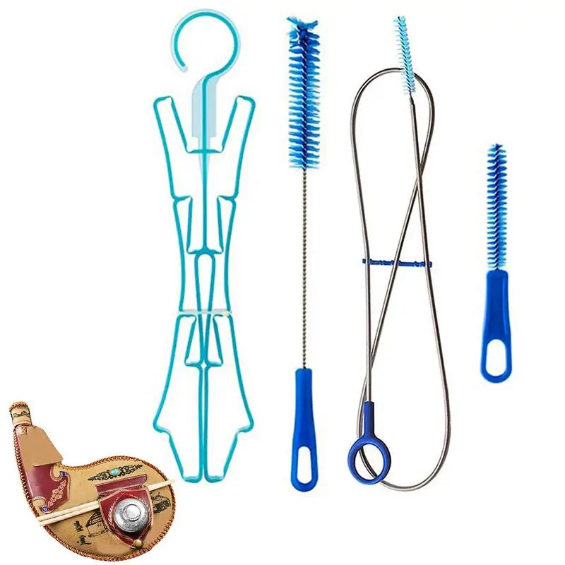 4in1 Water Bladder Cleaning Kit Hydration Pack Cleaner Camping Water Bag Brush for Home Cycling Camping Backpacking Clean Tool Vue Default Title
