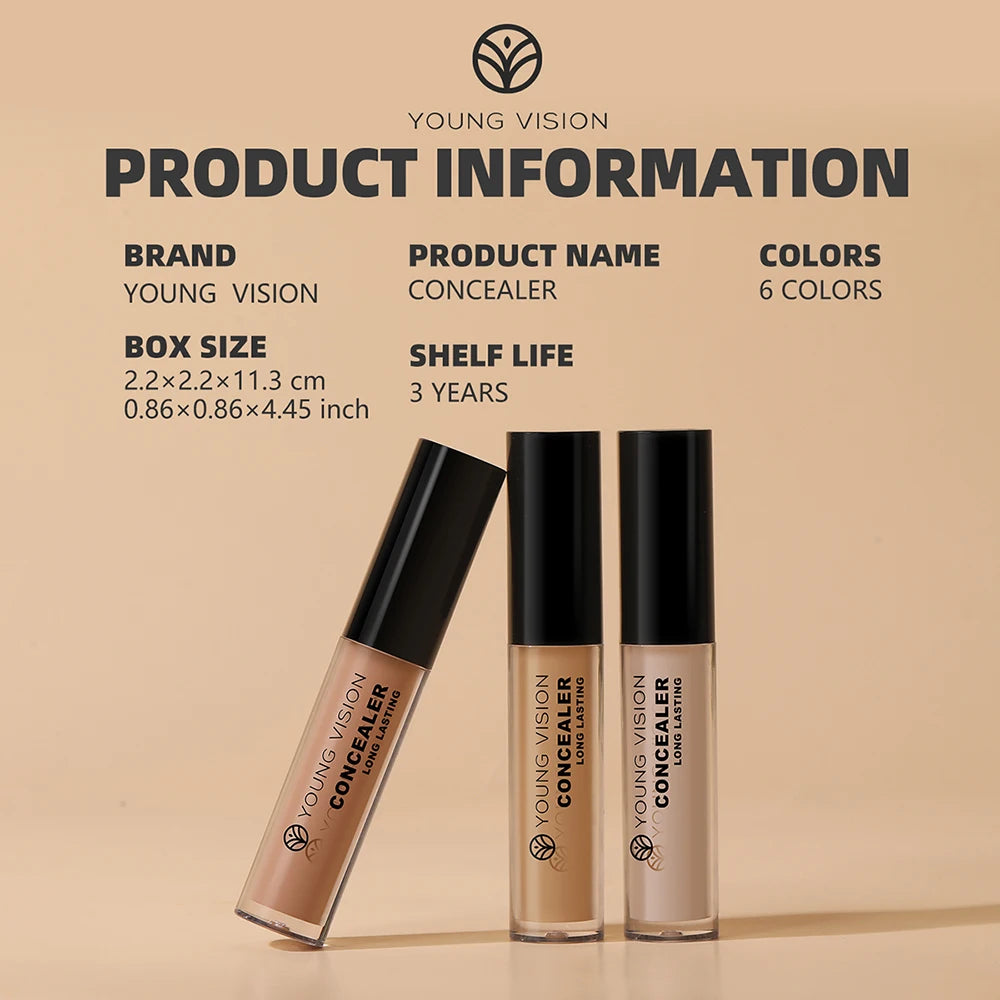 YOUNG VISION Matte Finish Soft-Focus Concealer Brightens complexion Waterproof Contouring concealer for sculpted definition Vue