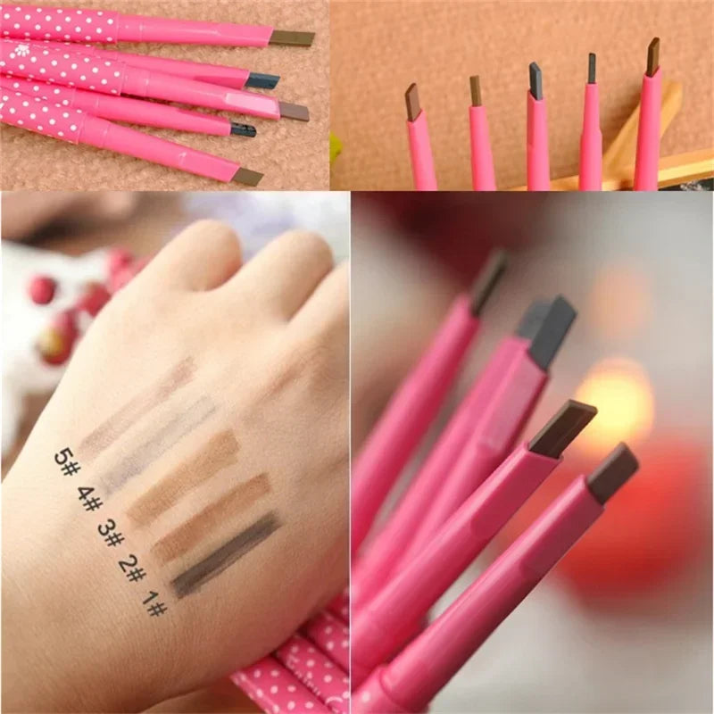 New 1pcs Longlasting Eyebrow Pencil Natural Waterproof Rotating Automatic Eye Brow Pencil Cosmetic Eyebrow Shaping Liner Pen Hot Vue