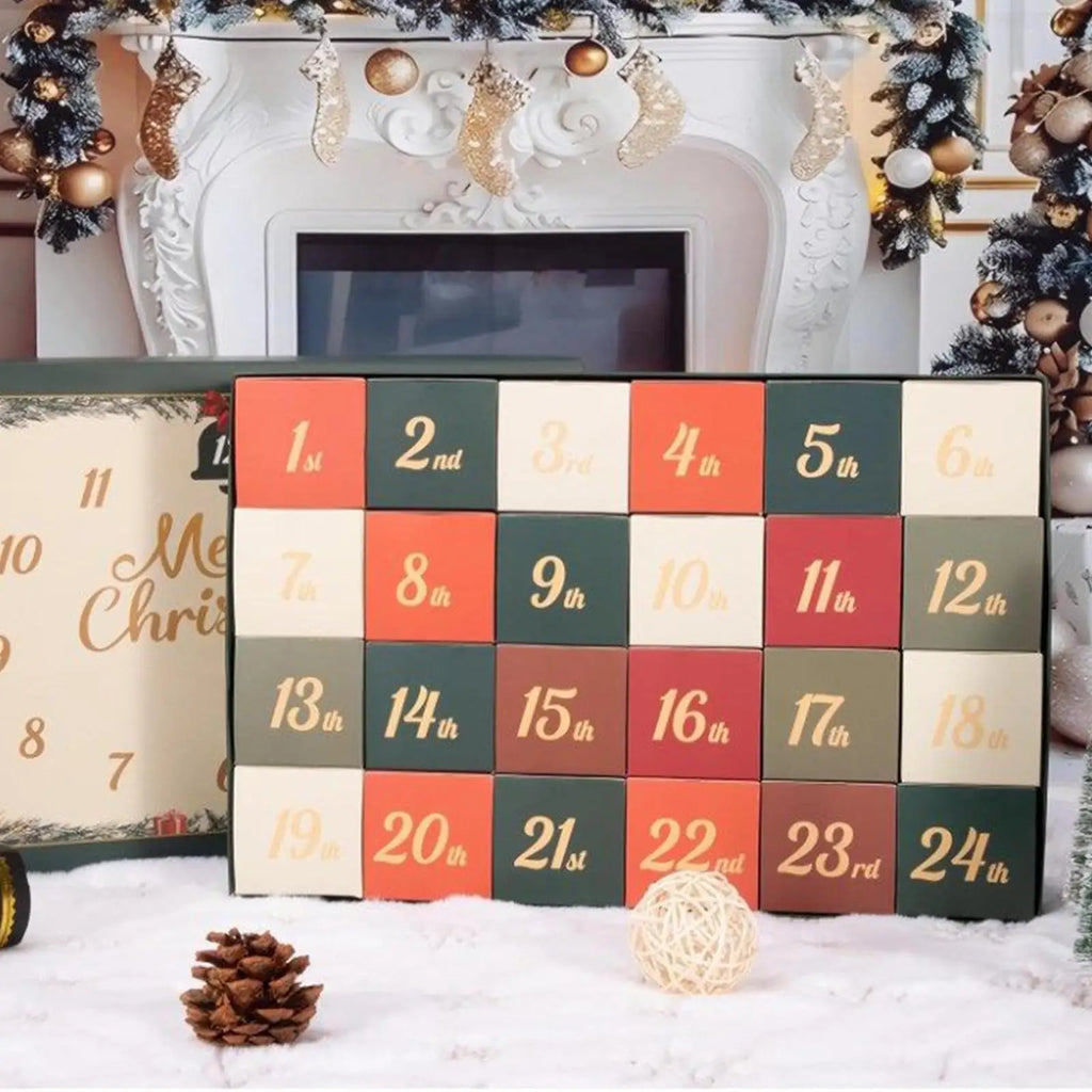 Christmas Calendar Advent 2d Acrylic Holiday Themed Decorations 24 Days Positive Crochet Animals Christmas Countdown Calendar Vue