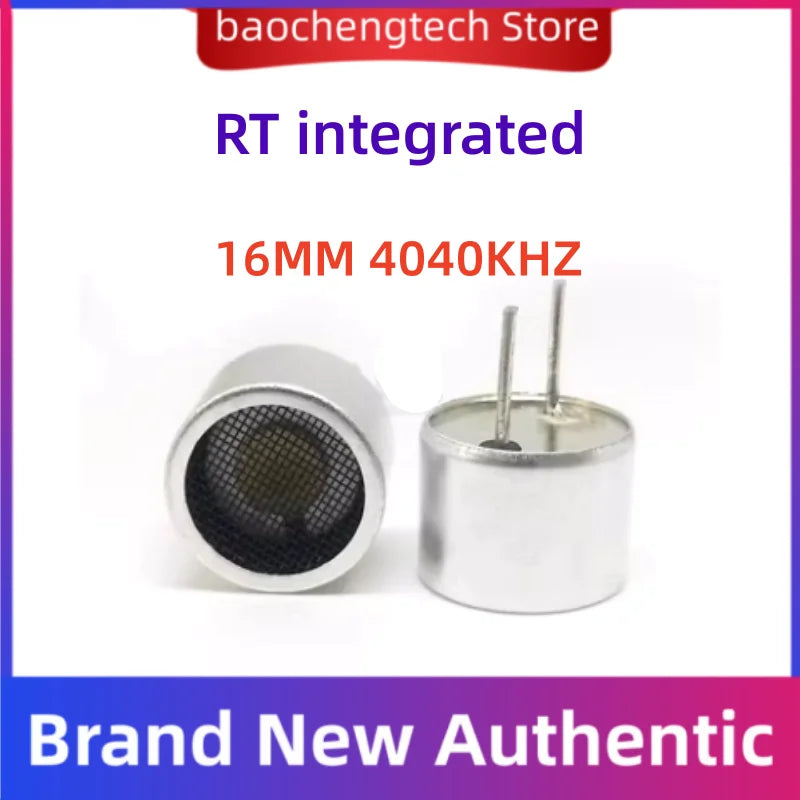5 10PCS 16mm 10mm 40KHZ RT integrated waterproof Ultrasonic Sensors Integrated TransceiverT TCT40-16 Probe Vue RT 16MM Open 10PCS