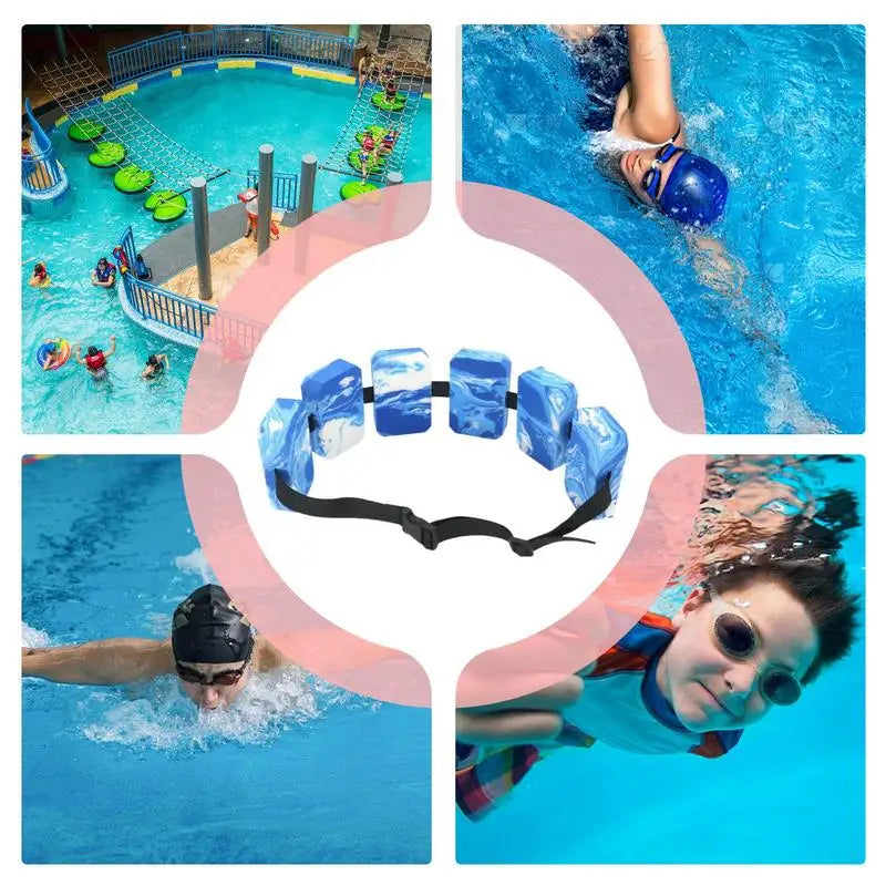 EVA Swim Buoyancy Belt – Adjustable Float Waist for Adults & Kids Swim Buoyancy Belt Vue
