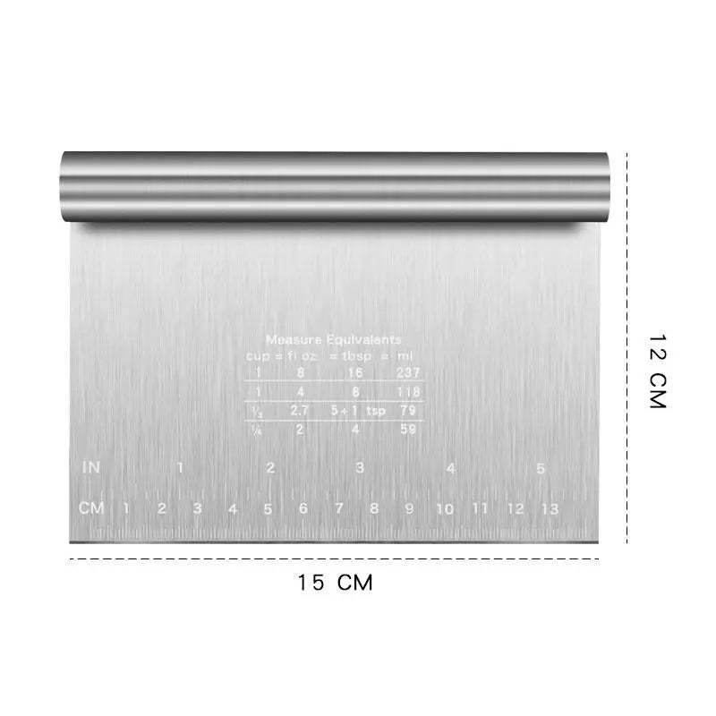 Stainless Steel Cake Scraper DIY Dough Pastry Spatula Buttercream Edge Smoother Cake Decorating Tools Baking Accessories Vue 15cm