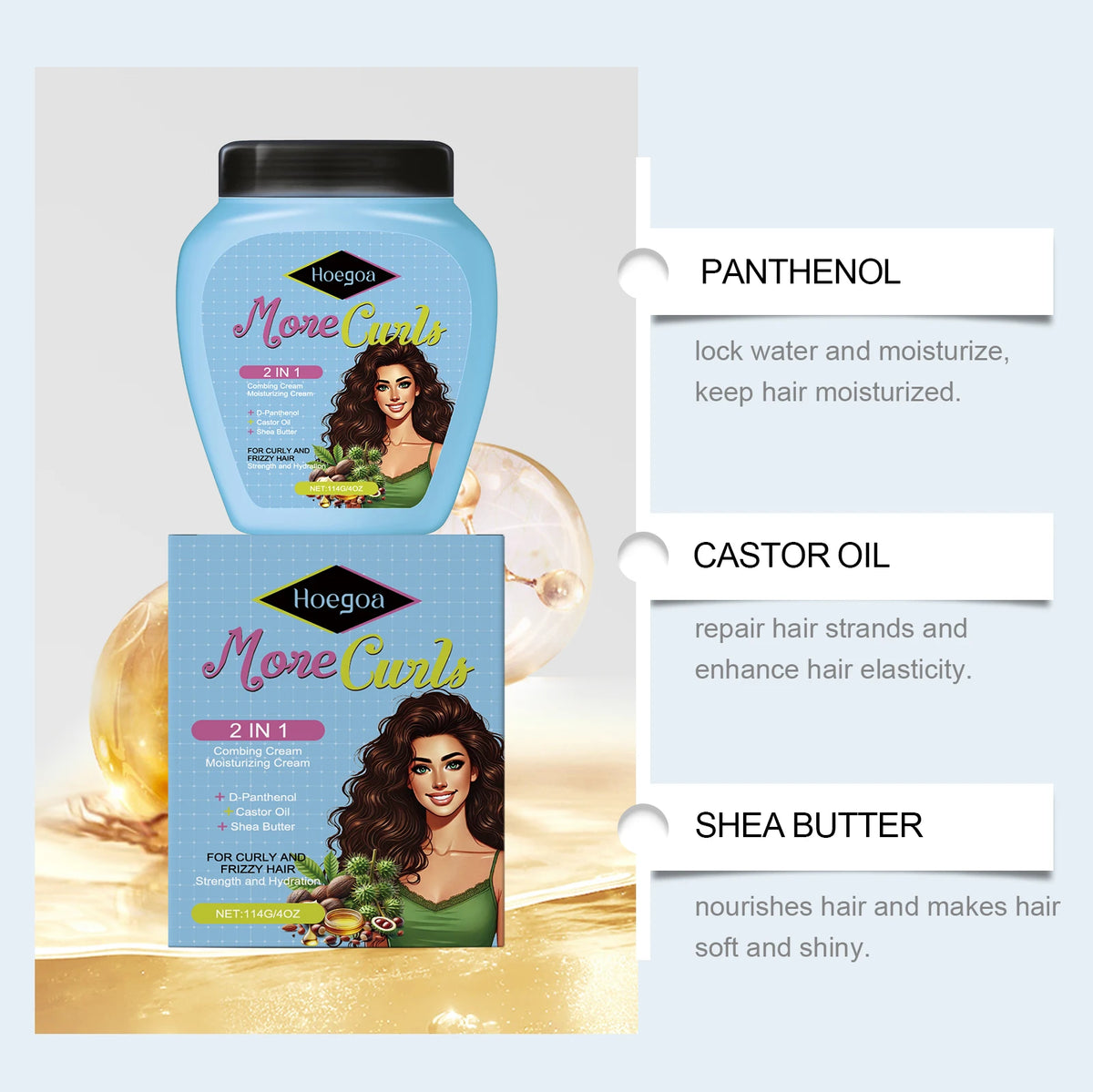 Leave-In Hair Conditioner: Lightweight Formula, Improves Dry and Frizzy Hair, Leaves Hair Smooth, Refreshing and Nourishing Vue