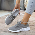 Women's Breathable Mesh Sneakers | Casual Flat Anti-Slip Shoes Casual Mesh Sneakers Vue Gray 42