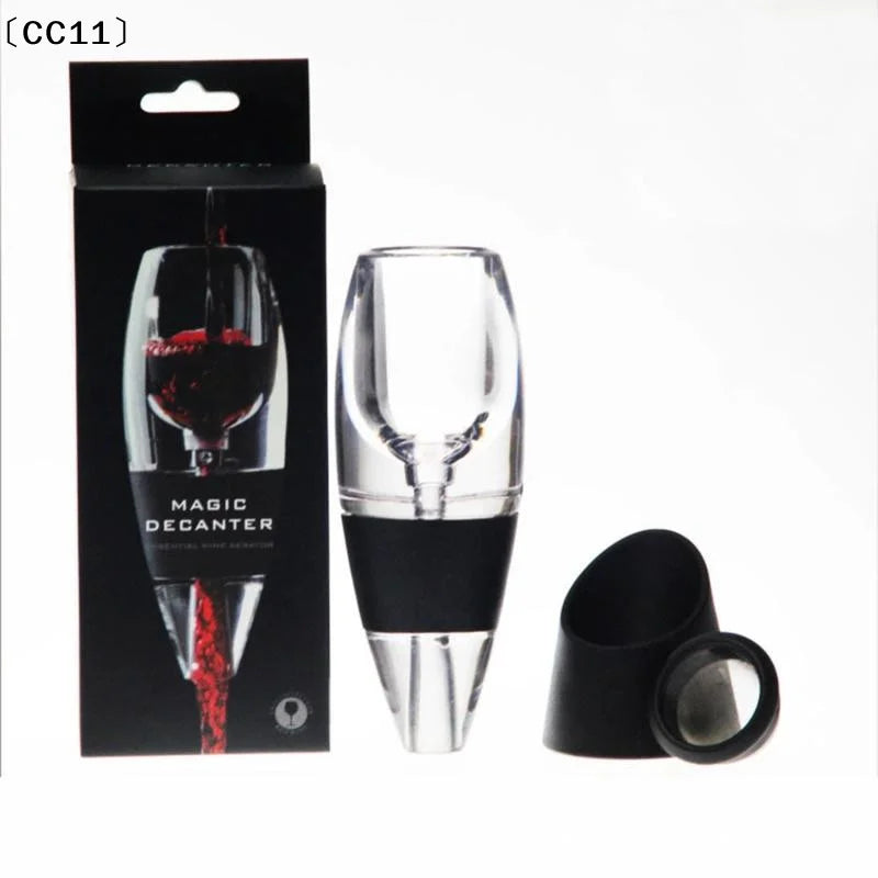 1 Set Red Wine Whisky Aerator Dispenser For Bar Party Kitchen Wine Decanter Pourer With Filter And Base Quick Sobering〔CC11〕 Vue