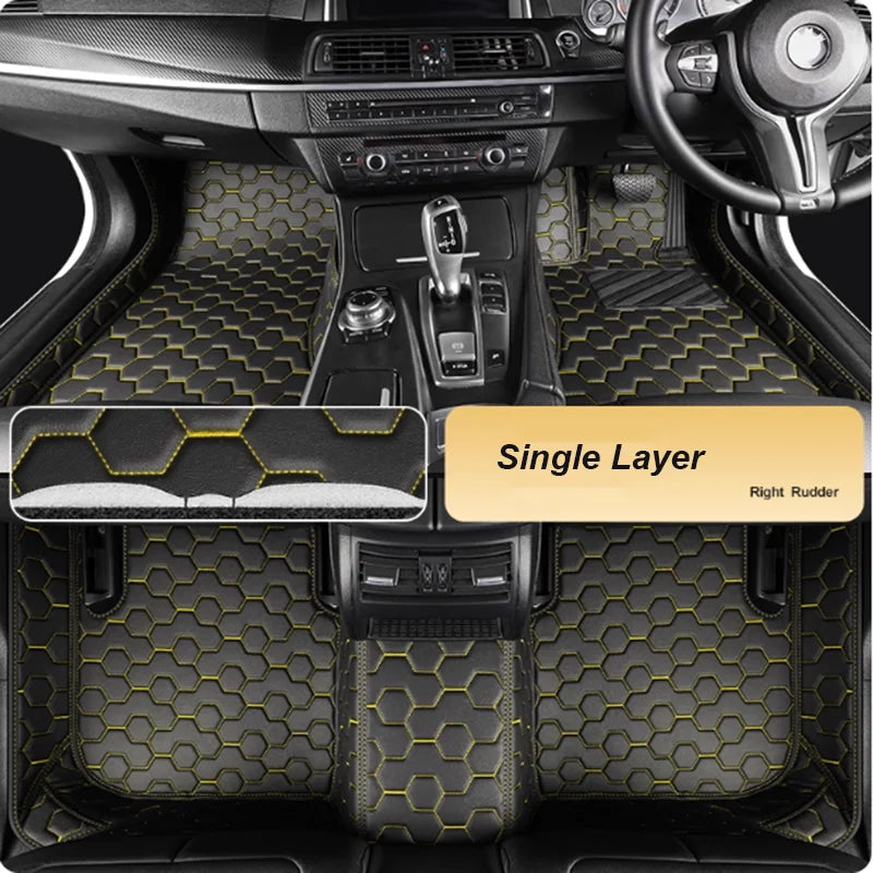 5D leather waterproof Custom Car Floor Mats For BMW X5 E53 E70 F15 G05 F85 F95 Auto Carpets Foot Coche liners Vue