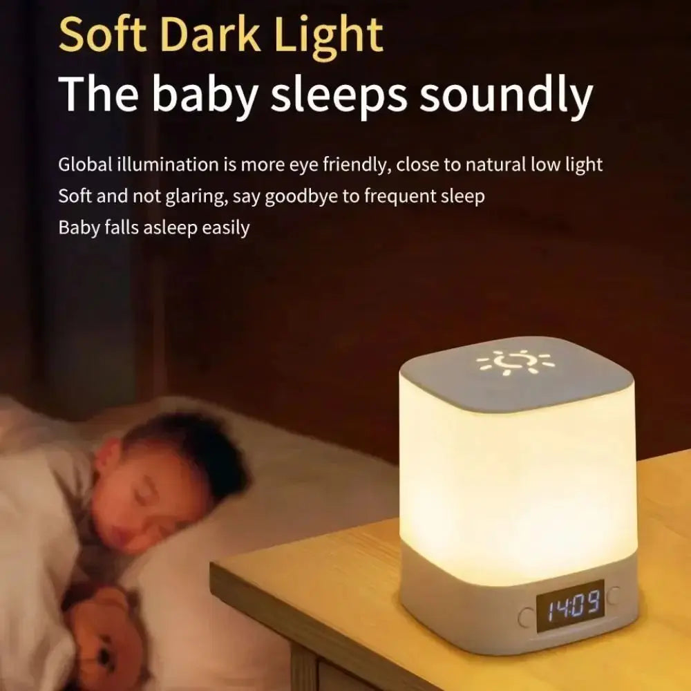 Portable Touch LED Night Light Dimmable Light Touch Sensor Clock Night Light Remote Control Time Display Desk Lamp Vue