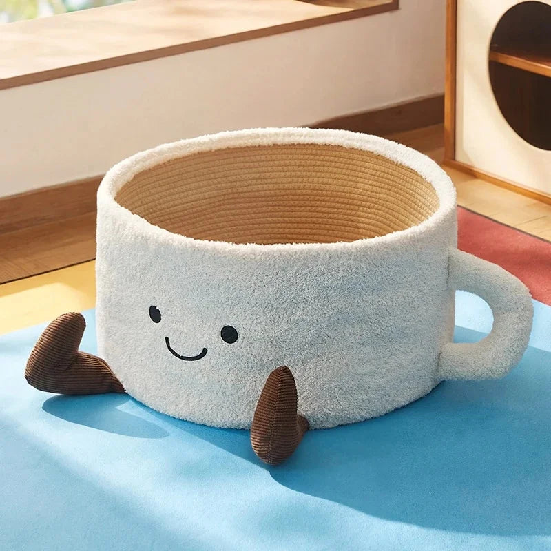Cat Bed With Scratching Board Semi Enclosed Cozy Nest For Indoor Cats Kittens And Pets Perfect Christmas Gift For Cat Lovers Vue