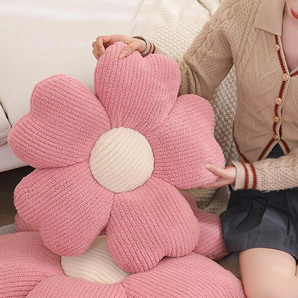 Flower Petal Pillow Soft Romantic Cuddly Stuffed Cushion Petal Shape Plush Pillow for Couch Living Room Bed Bedroom Patio Vue