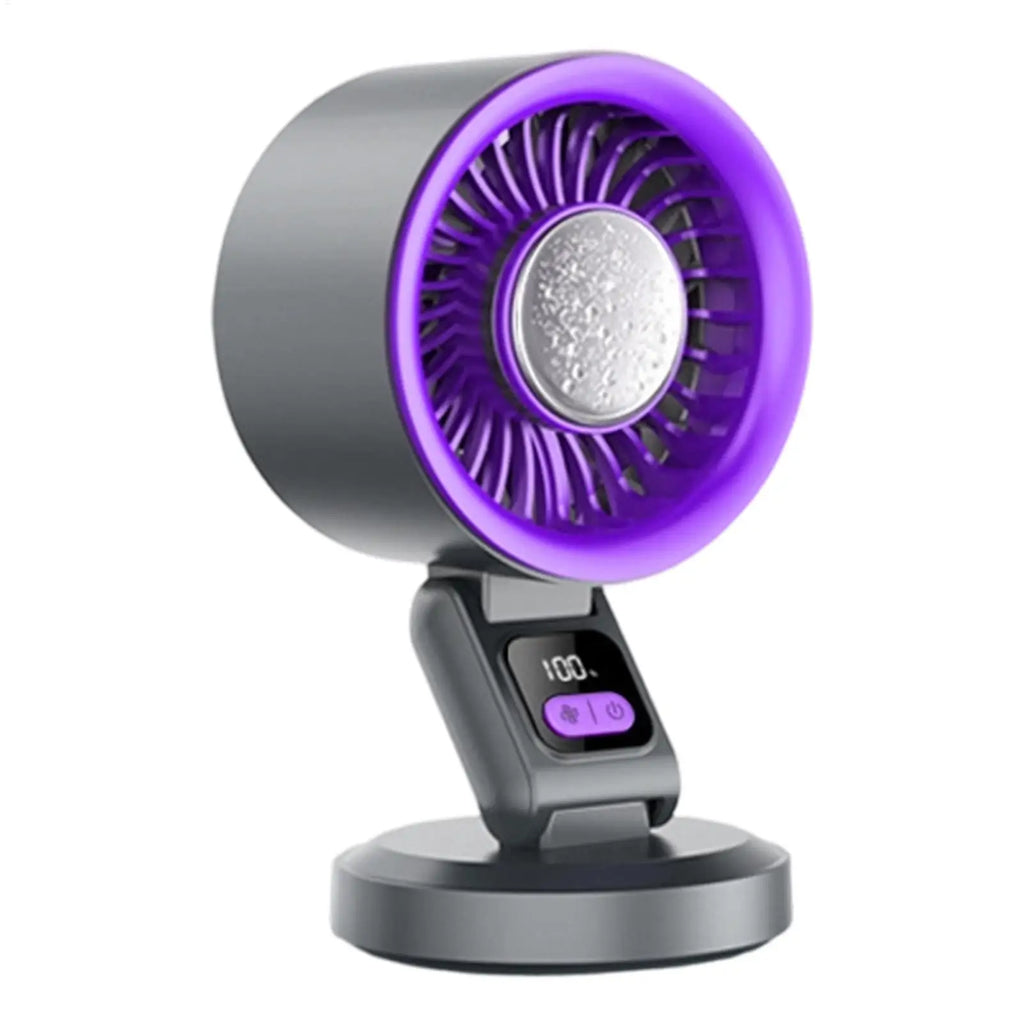 3600mAh Foldable Rechargeable Table Fan 3-Speed Quiet USB Air Cooler with Hook, Portable Desk Fan for Home Office Travel Outdoor Vue