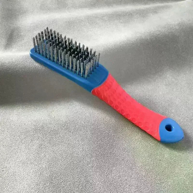 Heavy Duty Stainless Steel Wire Brush With Comfortable Plastic Handle Perfect For Removing Rust, Welding Slag, Dirt, And Paint Vue